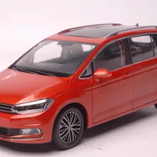 1:18 литья под давлением модели для Volkswagen VW все новые Touran л оранжевый MPV сплав игрушечный автомобиль миниатюрный коллекция подарки