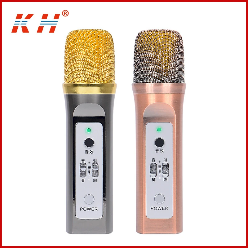 KH K9 Condenser Microphone Reverb sound card Microphone Integrated