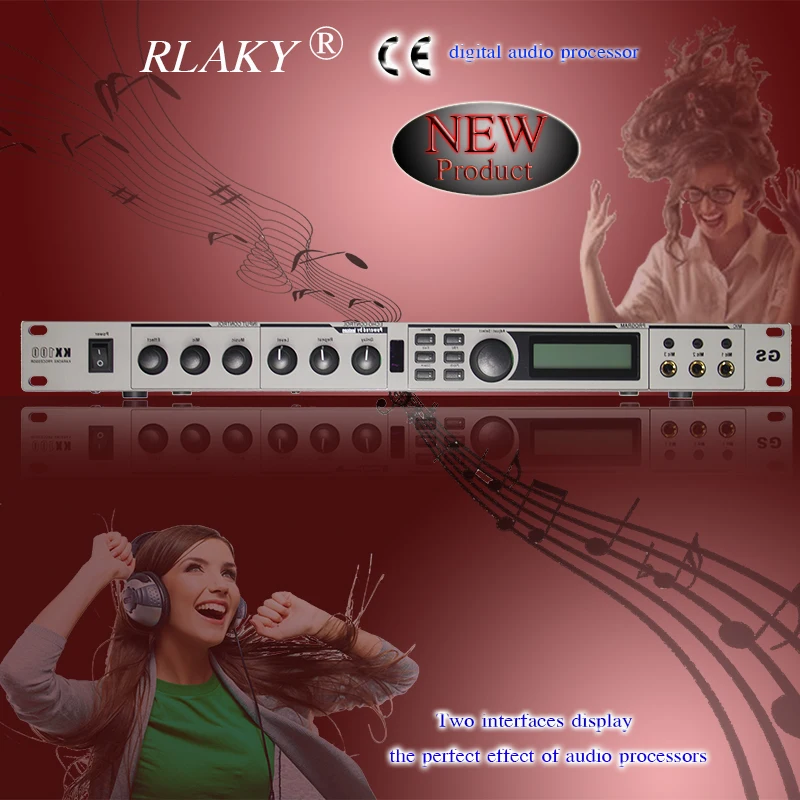 

New Style Independently Adjustable Karaoke Digital Audio Processor Make Sound Perfect KX100 Audio Processor