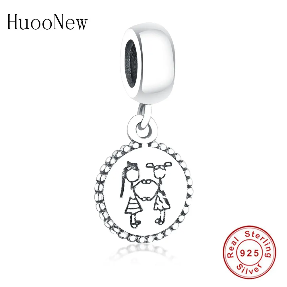 

Girls Hands In Hands Made Best Friends Love Dangle Fit Original Pandora Pendant Charms Bracelet 925 Sterling Silver Jewelry Gift