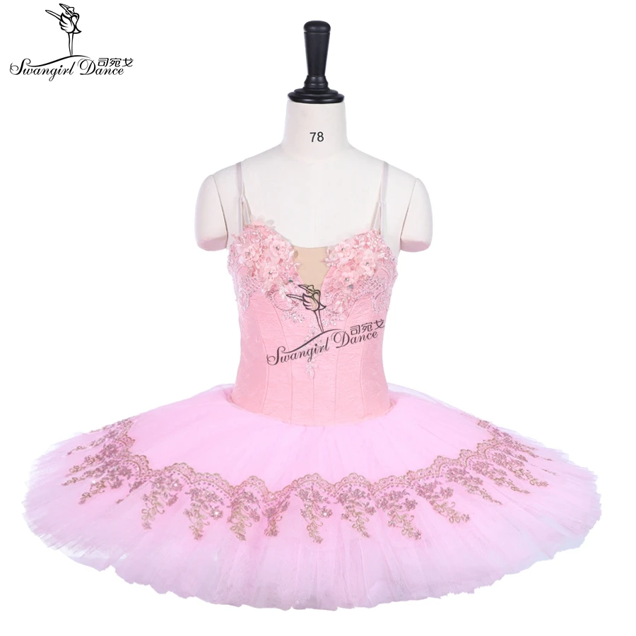 Pink classical ballet tutu dress Adult Professional Ballet Tutus skirt Women Pancake Tutu Custom Made Ballet CostumeBT9241