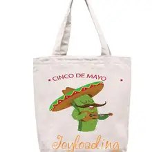 Joyloading дом Креативный мультфильм Мексика туристы факторы дизайн многоразовые для бакалейный продуктов сумка для покупок на молнии Складная Сумка