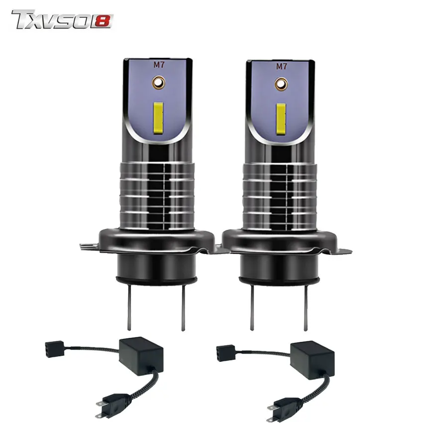 TXVSO8 2 шт. bombilla H7 LED canbus автомобильные лампы для фар CSP чип 20000Lm 6000K мини