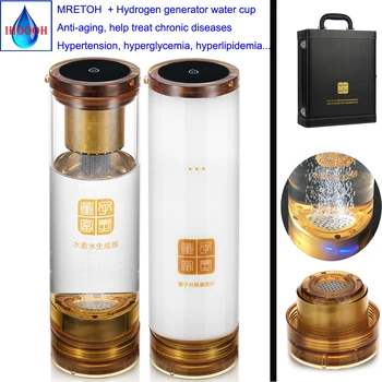 

Japanese craftsmanship Healthy Anti-Aging Separation of hydrogen and oxygen Hydrogen Rich Generator 7.8Hz MRETOH water bottle