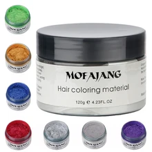 7 шт./лот, цвет, воск для волос, для укладки, помадка, серебряная, красная, серая, временная краска для волос, одноразовая, для одноразового использования, Формовочная краска, грязевой крем