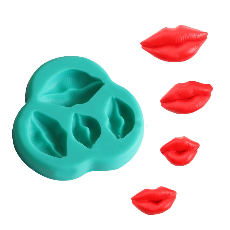 

Women Lips Shape Silicone Candy Jello Baking Moldes Fondant Cake Decorating Tools Silicone Cake Mold Valentine Gift Maker