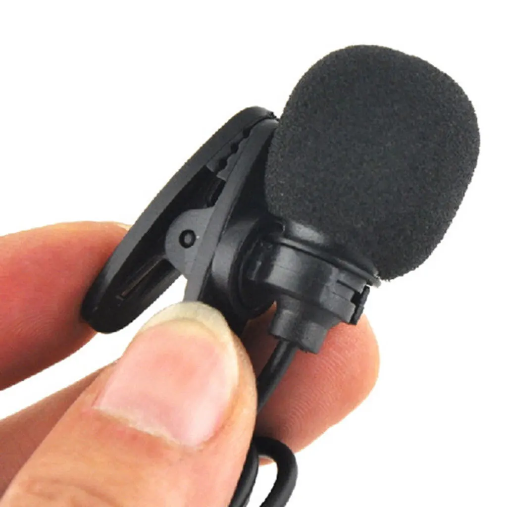 10Pcs Mini Microphone Windshield Clip-on Headset Condenser Mic Windmuff Protector Black 18mm