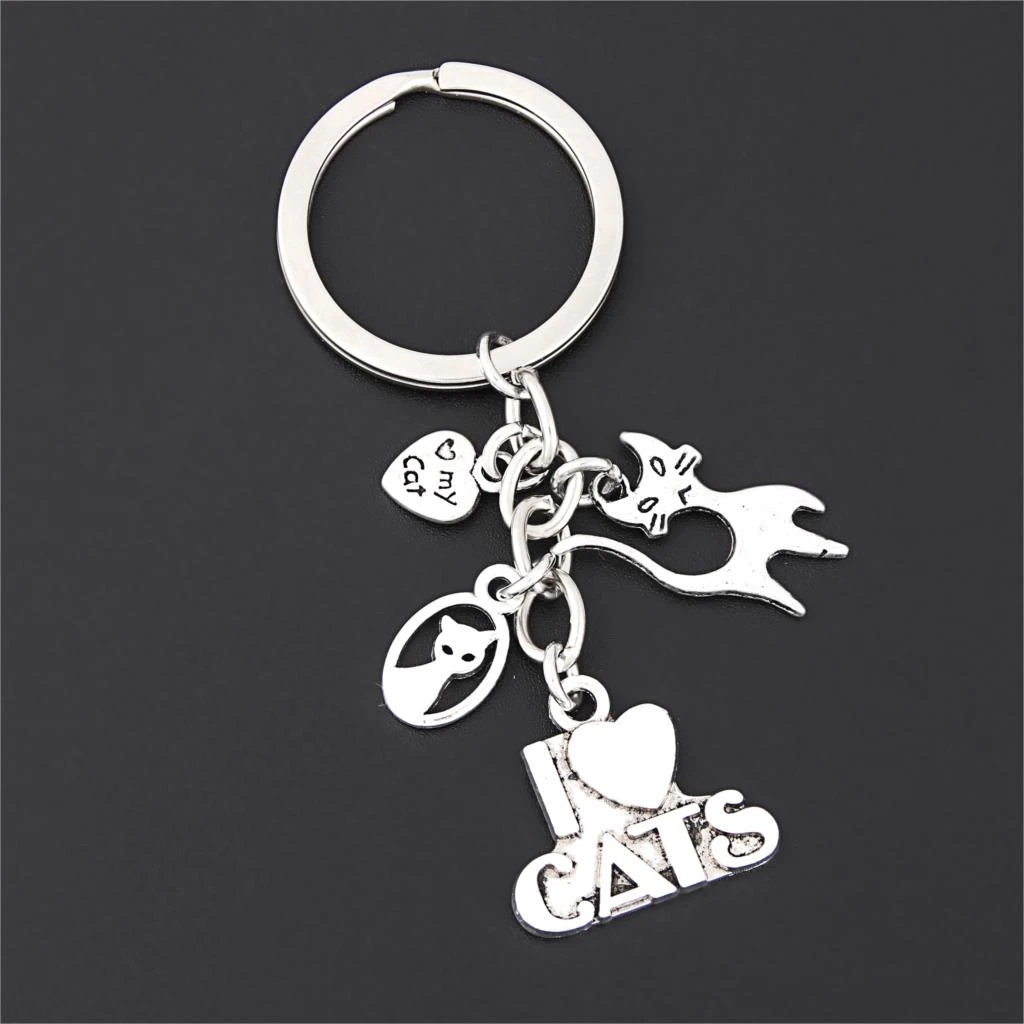 wallpapers I Love My Cat Keychain aliexpress
