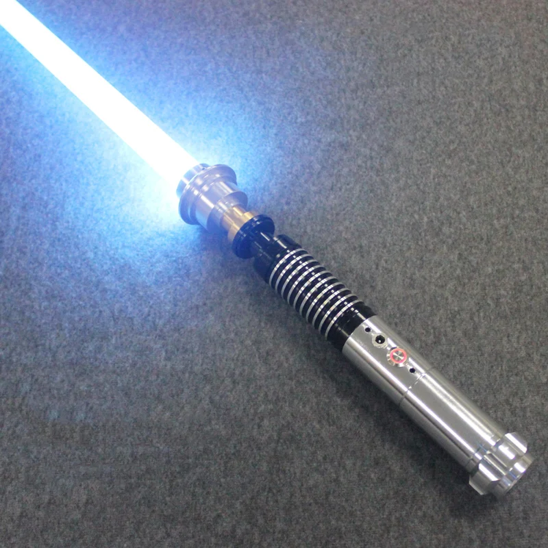Nuevo sable de luz caliente Material de Metal Luke Black serie sable de luz espada 110 cm de longitud con LED carga niño regalo de cumpleaños - 1