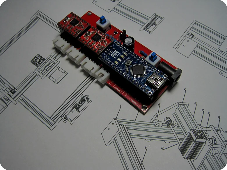 DIY лазерная машина лазерная гравировка машина 2 оси шаговый двигатель привод управления печатная плата
