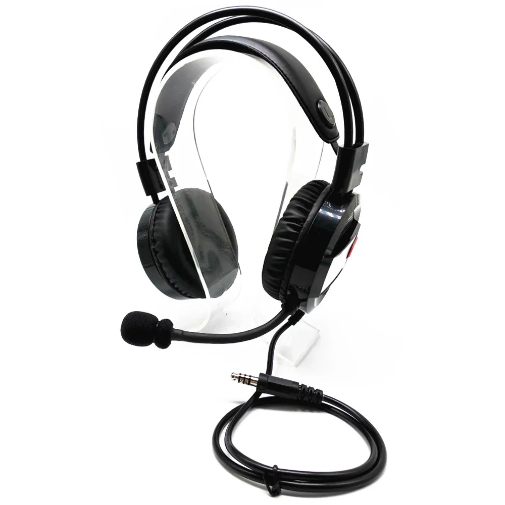 

YIDATON Advanced intercom headset with adjustable volume for u94 ptt tactical headset us standard NATO military plug