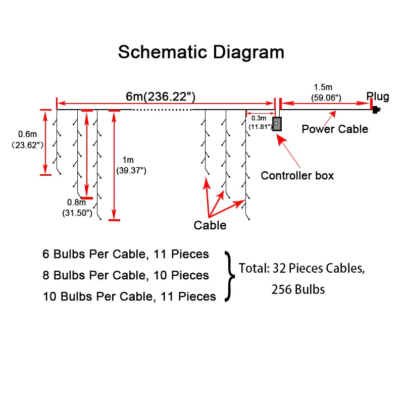 SVELTA 6M LED Garland Icicle Christmas Curtain Lights Festoon Fairy Lights For Home Holiday Indoor Wedding X'mas Party Outdoor SVELTA 6M LED Garland Icicle Christmas Curtain Lights Festoon Fairy Lights For Home Holiday Indoor Wedding X'mas Party Outdoor