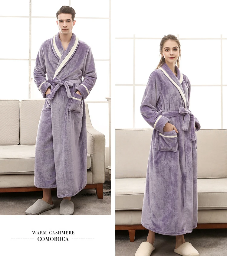Women's Robe Warm Sexy Winte Bathrobe Women Cotton Robe Women's Bathrobe Dressing Gowns For Women Home Gowns Sleepwear Clothes 20