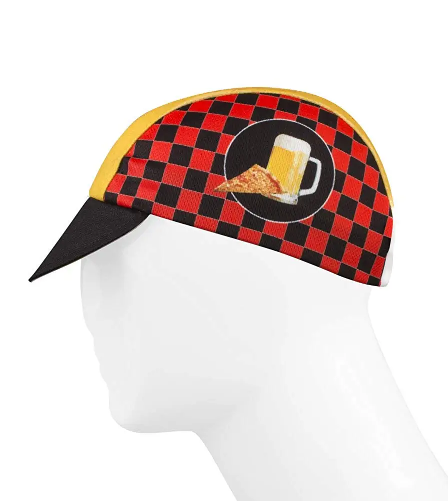 pizza cycling cap