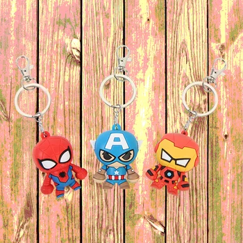 

New Pop Fashion Toys Marvel Avengers Key Ring KeyChain 4.5cm PVC Cute Wonderfull Multiple Choice Fans Keyring