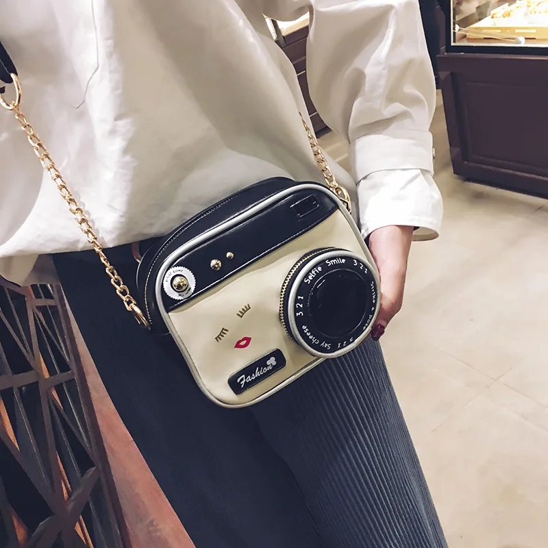 

2 STYLES Fashion Small bags vintage fashion lady camera shoulder bag women handbag chain messenger female crossbody bag 2019