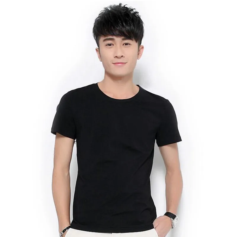 Good quality cotton t shirt men 2016 Famous Brand Design basic mens t