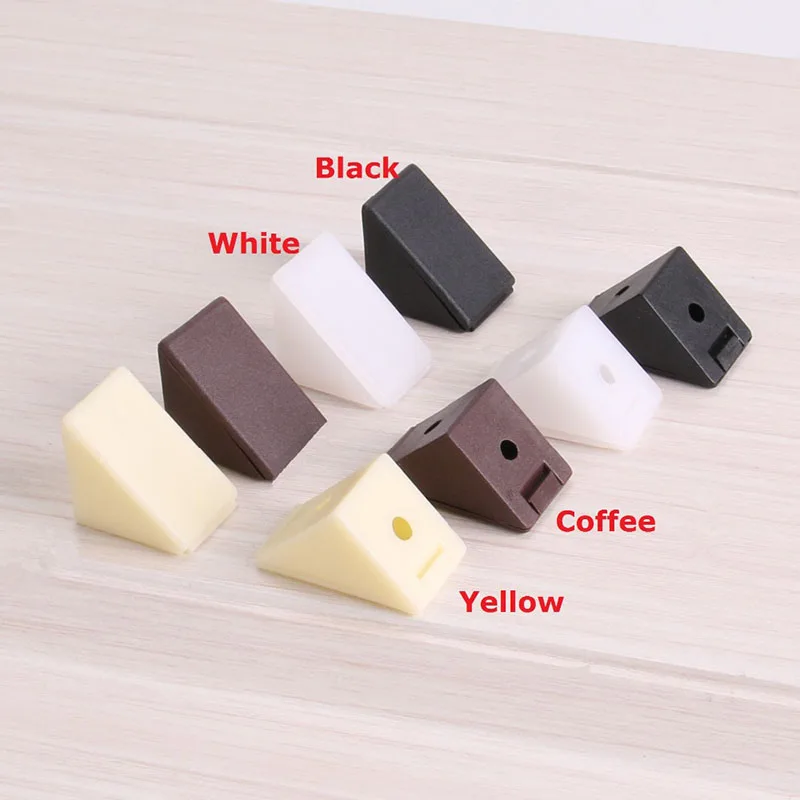 50Pcs-Lot-Premintehdw-90-Degree-Nylon-Plastic-Cabinet-Furniture-Closet-Corner-Bracket-Joint-With-Screw