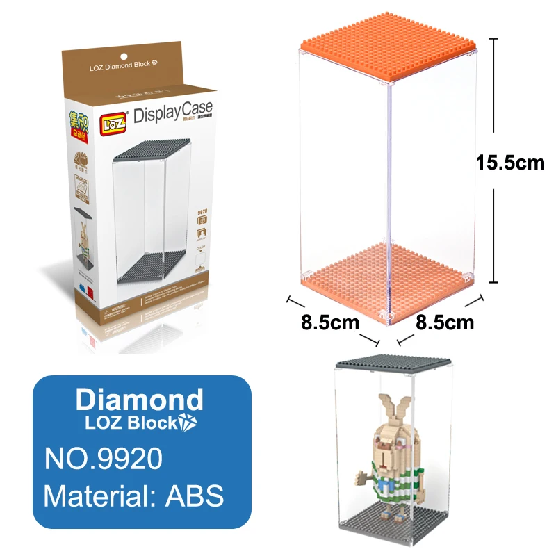 LOZ Дисплей Чехол многоцветная коробка для алмазных строительных блоков большой прозрачный дисплей коробка для LOZ Toys официальный авторизованный 9920