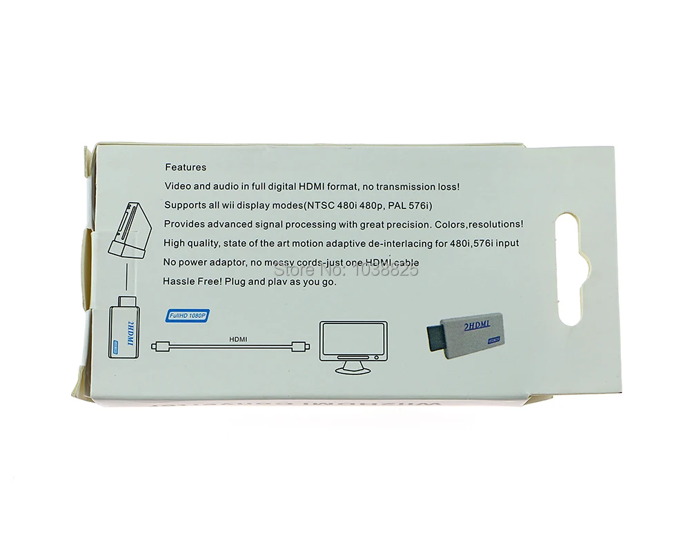 Переходник для Wii в HDMI поддержка FullHD 720P 1080P 3 5 мм аудио 2 адаптер HDTV|Запасные части| |