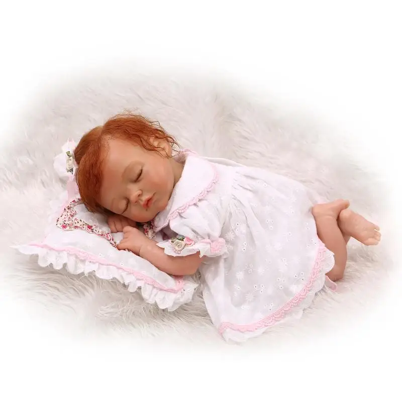 

15 Inch Real Reborn Babies Boneca Toys Girl Gift, New Design Reborn Silicone Baby Dolls Sleeping Doll Toys for Girls Children