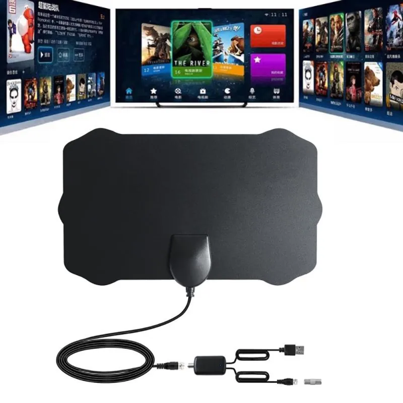 Для 120 Mile Antena Digital HD tv внутренняя телевизионная антенна с антенный усилитель антенна для HD ТВ(OPP