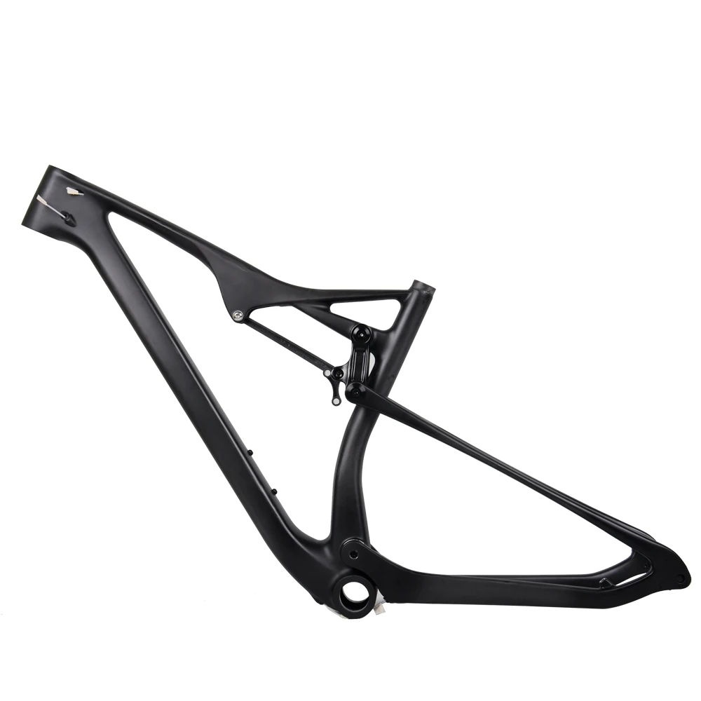 DENGFU 29er BB92 полная подвеска углеродная MTB рама EPS UD матовый горный велосипед через