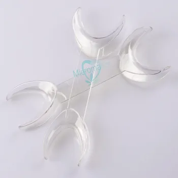 

4 pcs Dental Tool T-Shape Intraoral Cheek Lip Retractor Opener Double Head Orthodontic Teeth Mouth Opener Size