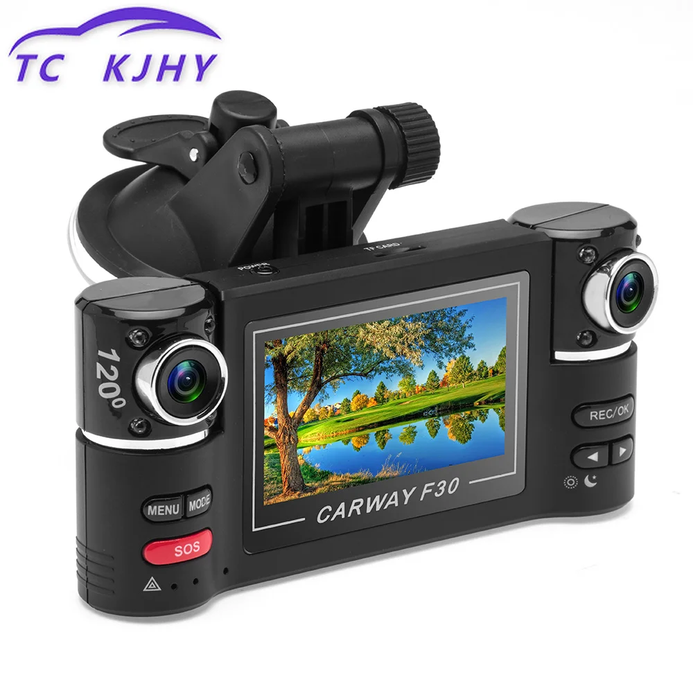

1080P Digital Dual Lens Video Recorder Dashcam Night Vision 2.7" Camcorder Driving Recorder Car DVR Camera Wide View HD