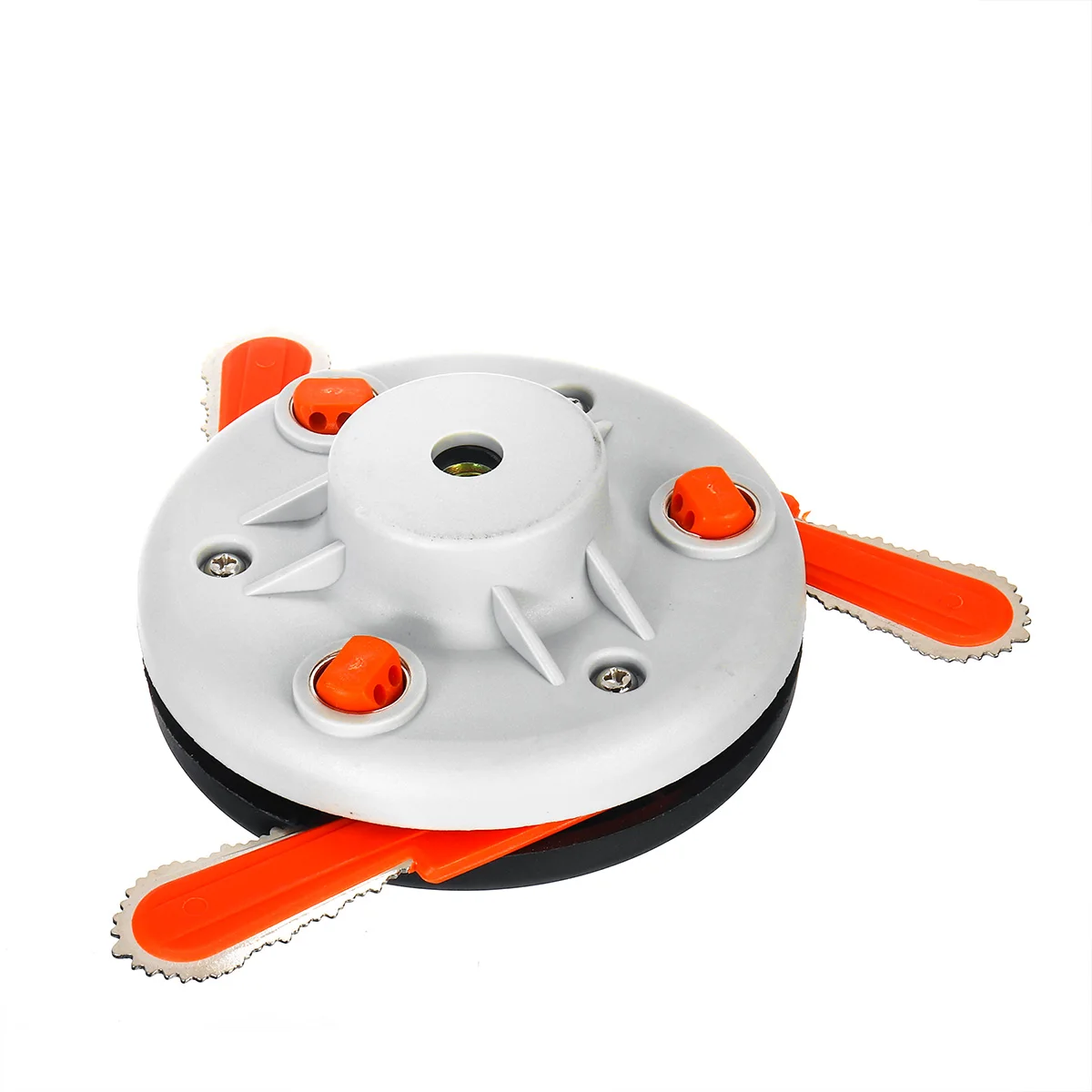 Newest Dual Use Powers Grass Trimmer Head Plastic Chain Saw with Nylon Line Cutter for Lawnmow