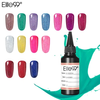 

Elite99 60ML Neon Pigment UV Gel Glitter Shining Gel Nail Polish Base Top Needed Nails Painting Manicure Decorations Gel Varnish
