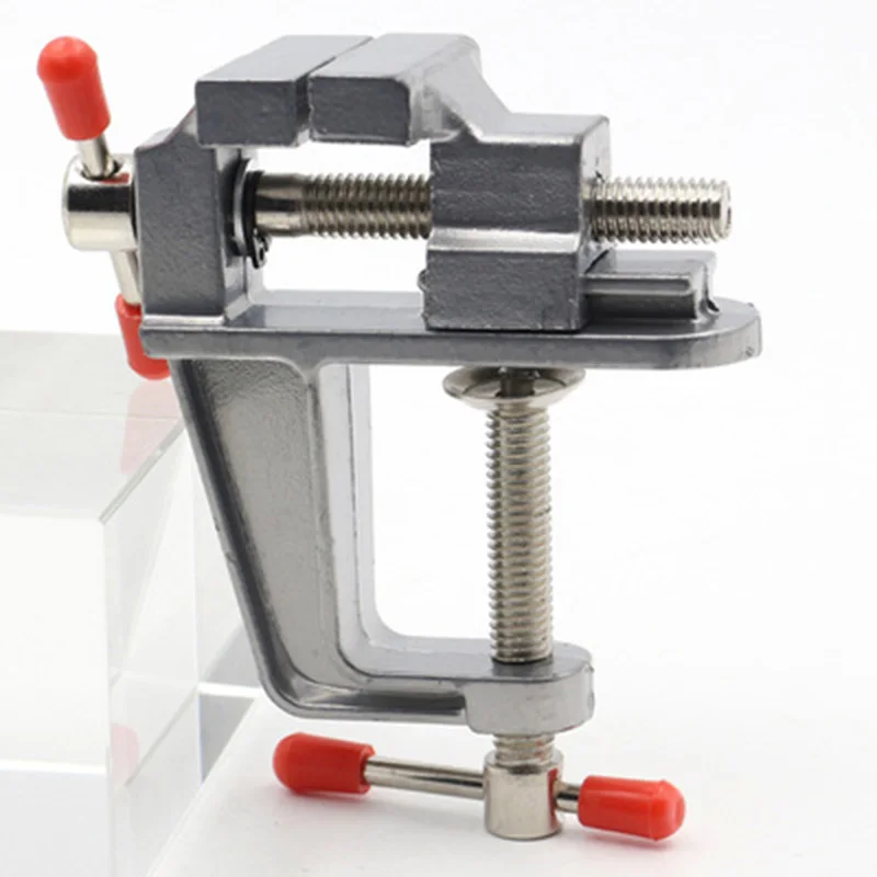 

Aluminum Miniature Small Jewelers Hobby Clamp On Table Bench Vise Mini Tool