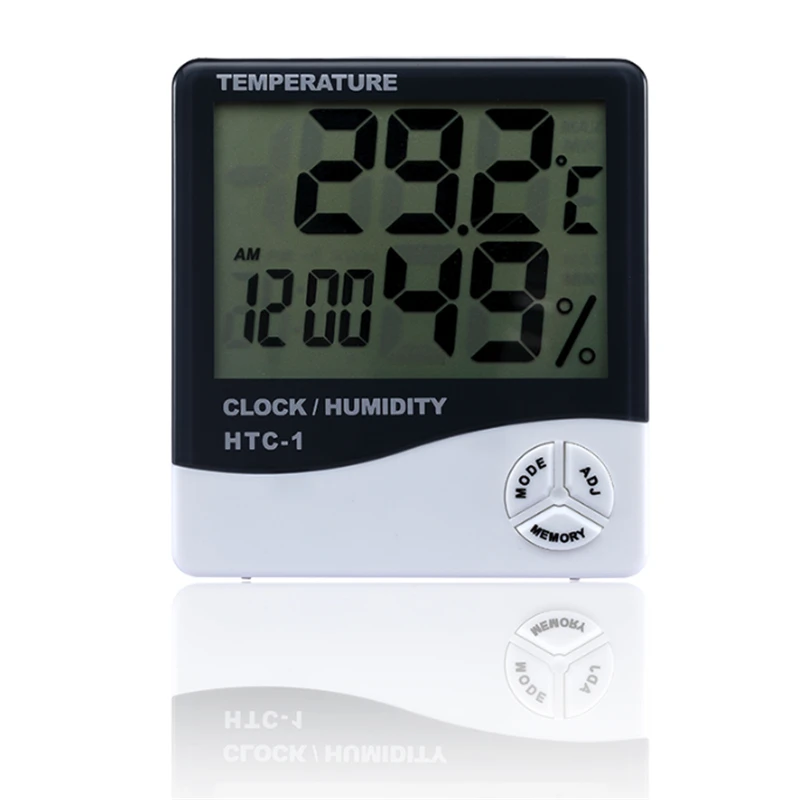 HTC 1 High Accuracy LCD Digital Thermometer Hygrometer Indoor