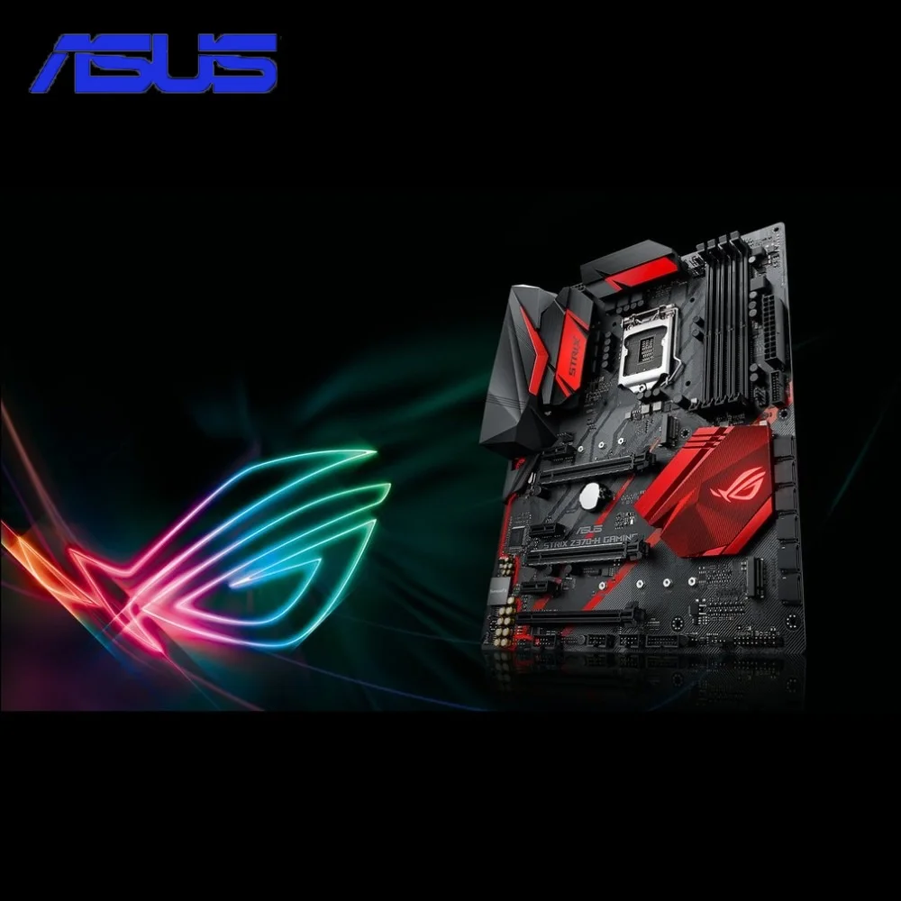 

ASUS ROG STRIX Z370-H GAMING Z370 ATX Motherboard DDR4 Memory Dual M.2 SATA 6Gbps LGA1151 Mainboard with DP HDMI Ports