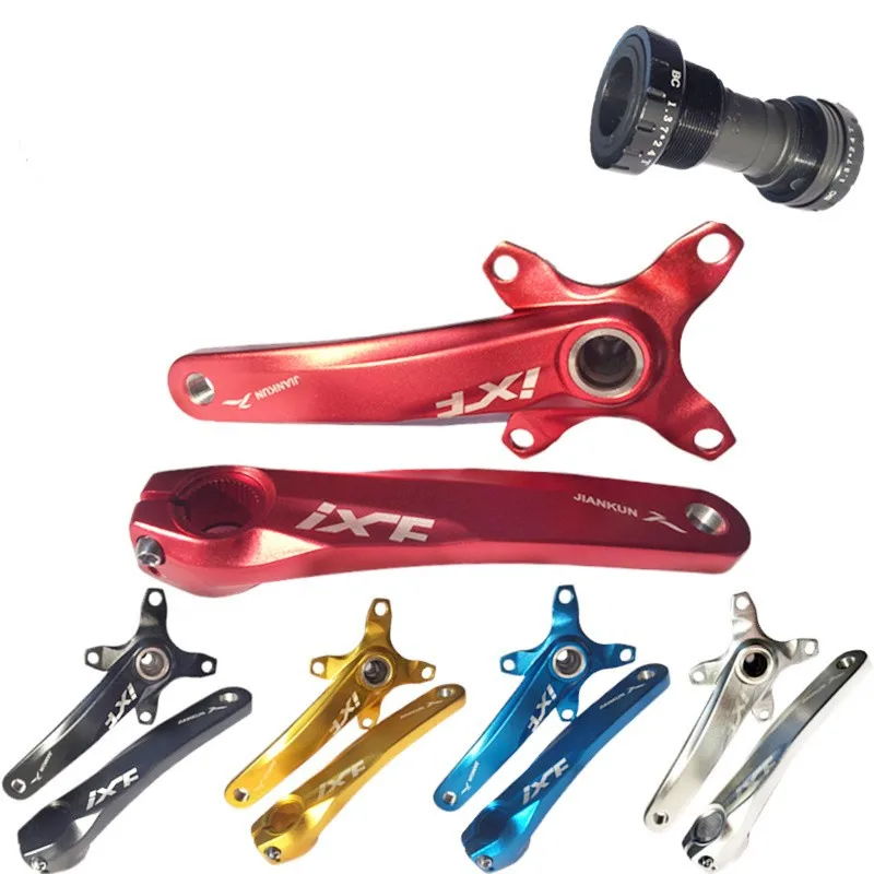 

Clearance!! Road Mountain bicycle crankset aluminum alloy with bottom bike crank set 104BCD bike parts 5 colors