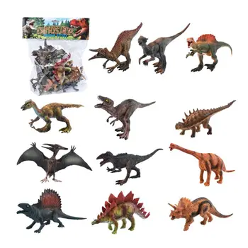

12pcs Lifelike Simulated Solid Dinosaur Model Figures Educational Toy For Kids Boy Children Gift