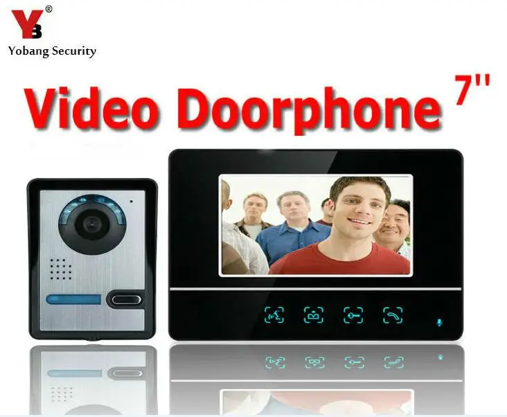 

Yobang Security 7inch Video Intercom IR Night Vision Camera Monitor for Villa Home Door Phone Door Intercom Video DoorPhone Kit