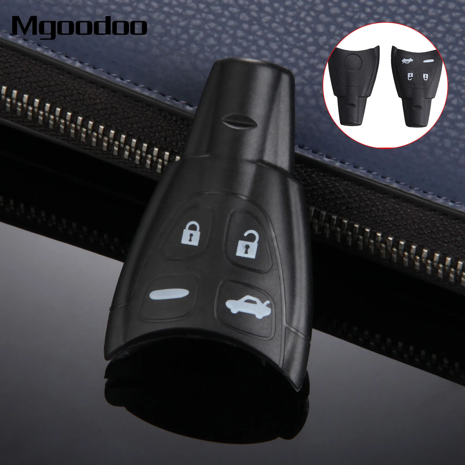 

Mgoodoo Replacement Car Key Shell For Saab 4 Buttons Keyless Entry Car Remote Smart Key Fob Case Cover For Saab 9-3 9-5 93 95