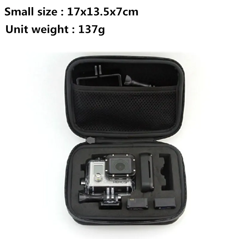 Actioncamera L/M/S защитный чехол сумка для хранения для GoPro HD Hero7 6 5 4 3+ 3 молнии полиэстер ткань водостойкий Универсальный
