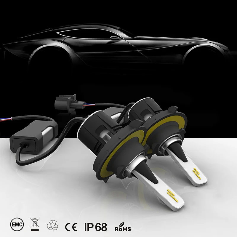 JKCOVER головной светильник лампы H7 светодиодный H4 H1 H3 H11 H13 9004 9005 60 Вт 8400LM 6000K SMD