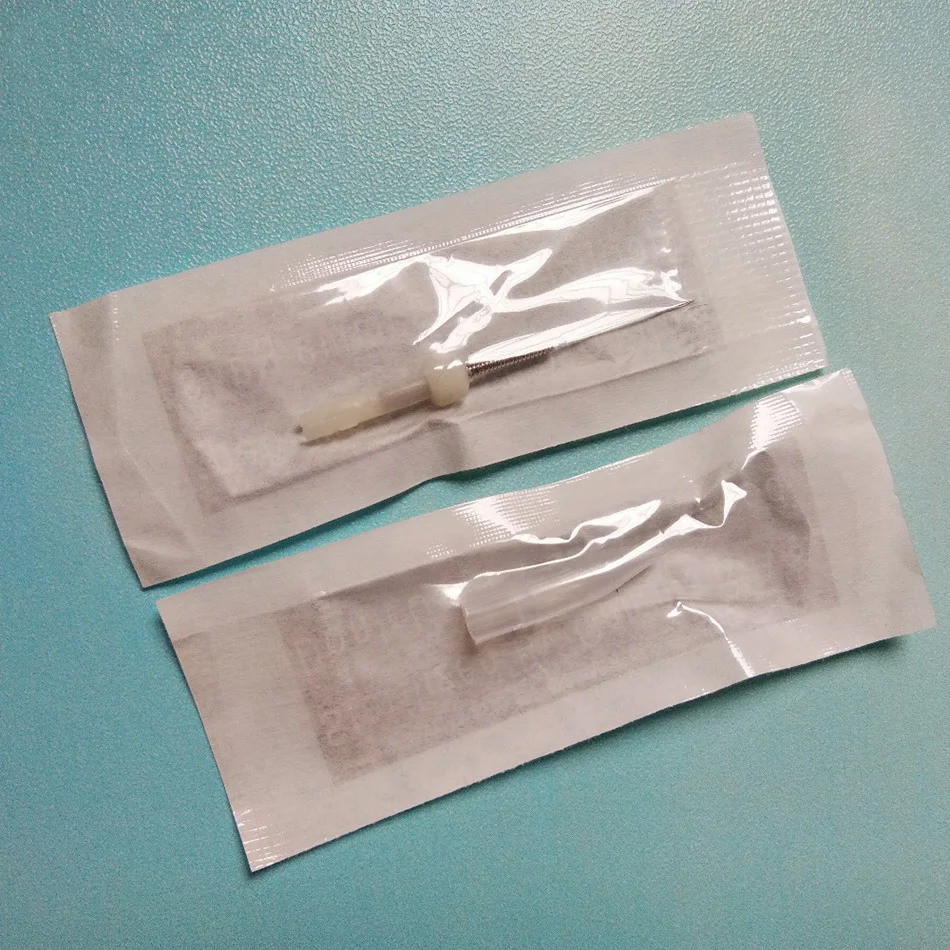

100Pcs 1R Taiwan Biotouch Mosaic Tattoo Machine Needles And 100pcs 1R Needle Tips For Permanent Makeup Mosaic Machine