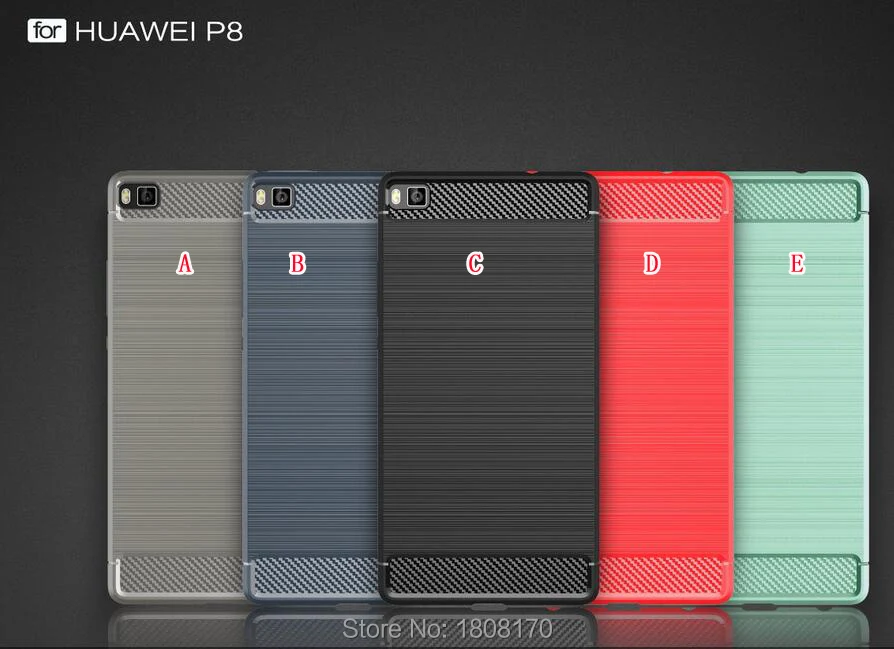 Гибридный защитный чехол из углеродного волокна для Huawei P8 P9 Lite Mate8 V8 Plus Модный