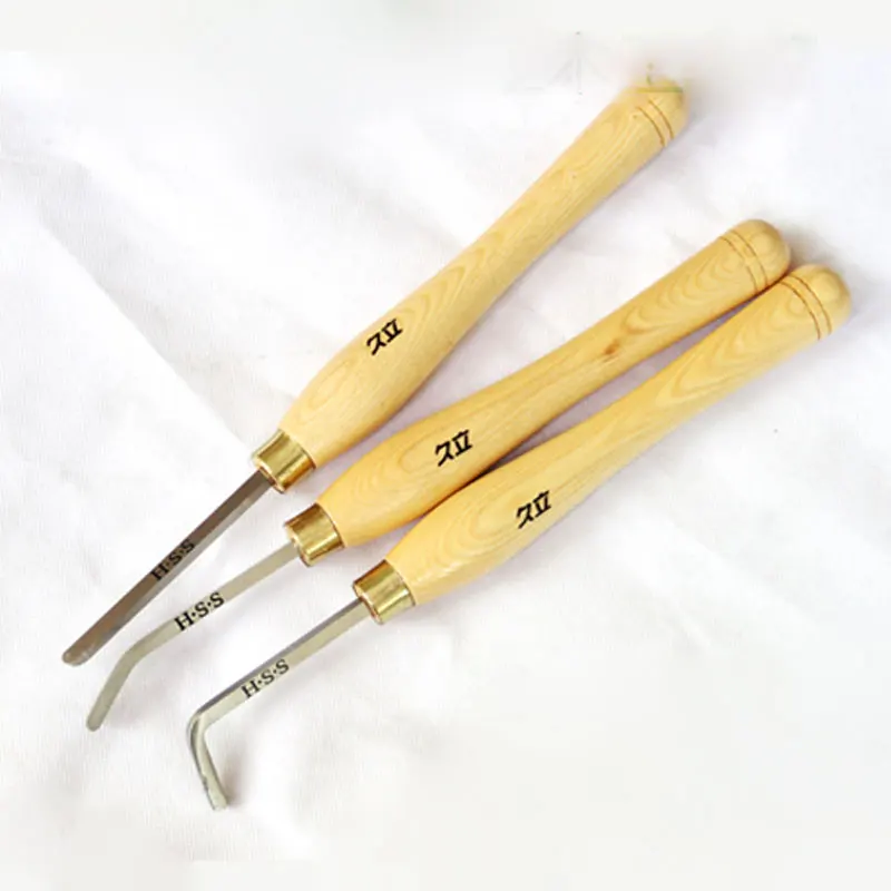

3pcs/set High Speed Steel Woodworking Hollowing Tools,Mini Hollow-Form Turning Set Wood Carving Tool Kit Wood Turning Tools