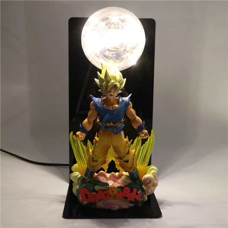 Детские куклы светодиодный для детей настольная лампа Dragon Ball Z лампа DIY аниме модель Спальня Ночной светильник фигурки детские светильники в виде игрушек
