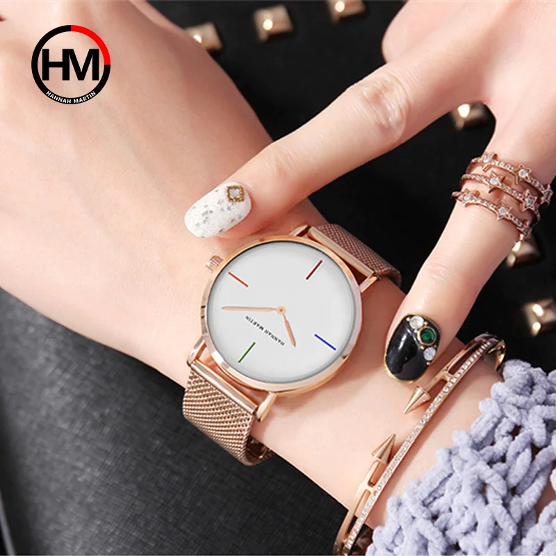 

Rose Gold Stainless Steel Watch for Women Fashion Ladies Wrist Watches Bracelet Minimalist Female Simple Watch Relogios Feminino