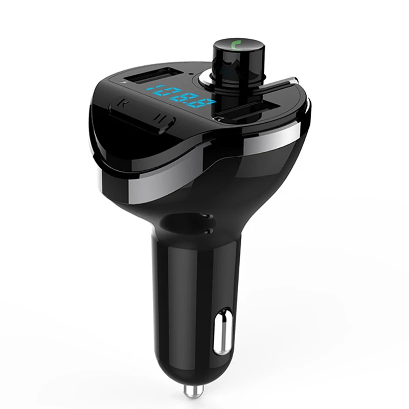

Bluetooth Car Kit Car MP3 Player FM Transmitter Modulator Radio Music Handsfree Call Dual USB Car Charger Support TF Card U Disk
