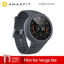 Глобальная версия AMAZFIT Verge Lite умные часы 20 дней работы от батареи 1,3 дюймов AMOLED экран Встроенный gps монитор сердечного ритма