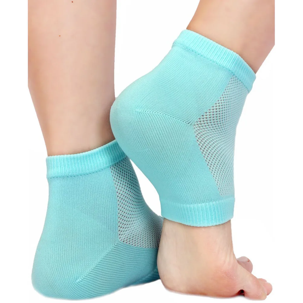 Spa вентилируемые Увлажняющие гелевые носки для пятки для сухой твердой, потрескавшейся кожи увлажняющие ортопедические носки с открытым носком удобные восстанавливающие носки