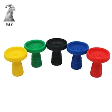 SY 1 шт. Дизайн высокое Класс многоканальный силиконовые кальяна, кальян чаша глава курение аксессуары