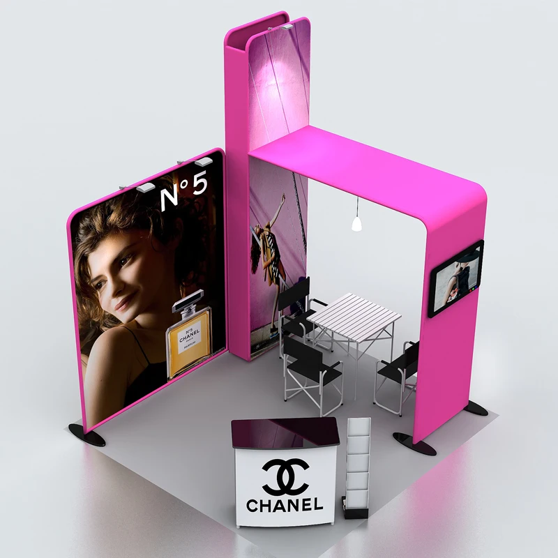 Portable 10ft*10ft Tension Fabric Trade Show Display pop